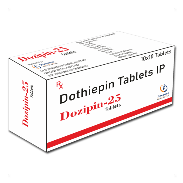 Dozipin-25 Tablet containing 25 mg of Dothiepin/Dosulepin IP