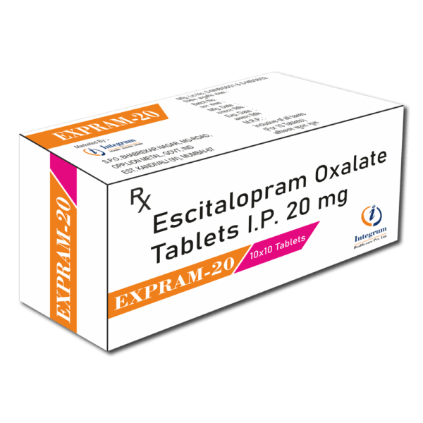 Expram-20 Tablet with Escitalopram Oxalate 20 mg