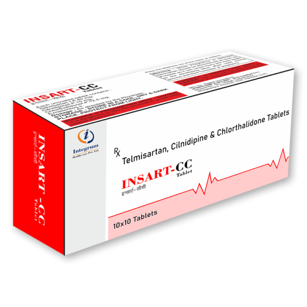 INSART-CC: Telmisartan 40 mg + Chlorthalidone 12.5 mg + Cilnidipine 10 mg